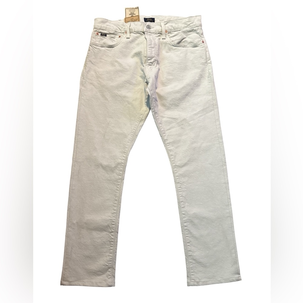 Polo Ralph Lauren Varick Slim Straight Stretch Jean Stone Stretch 33 x 32 Nwt - Picture 7 of 11